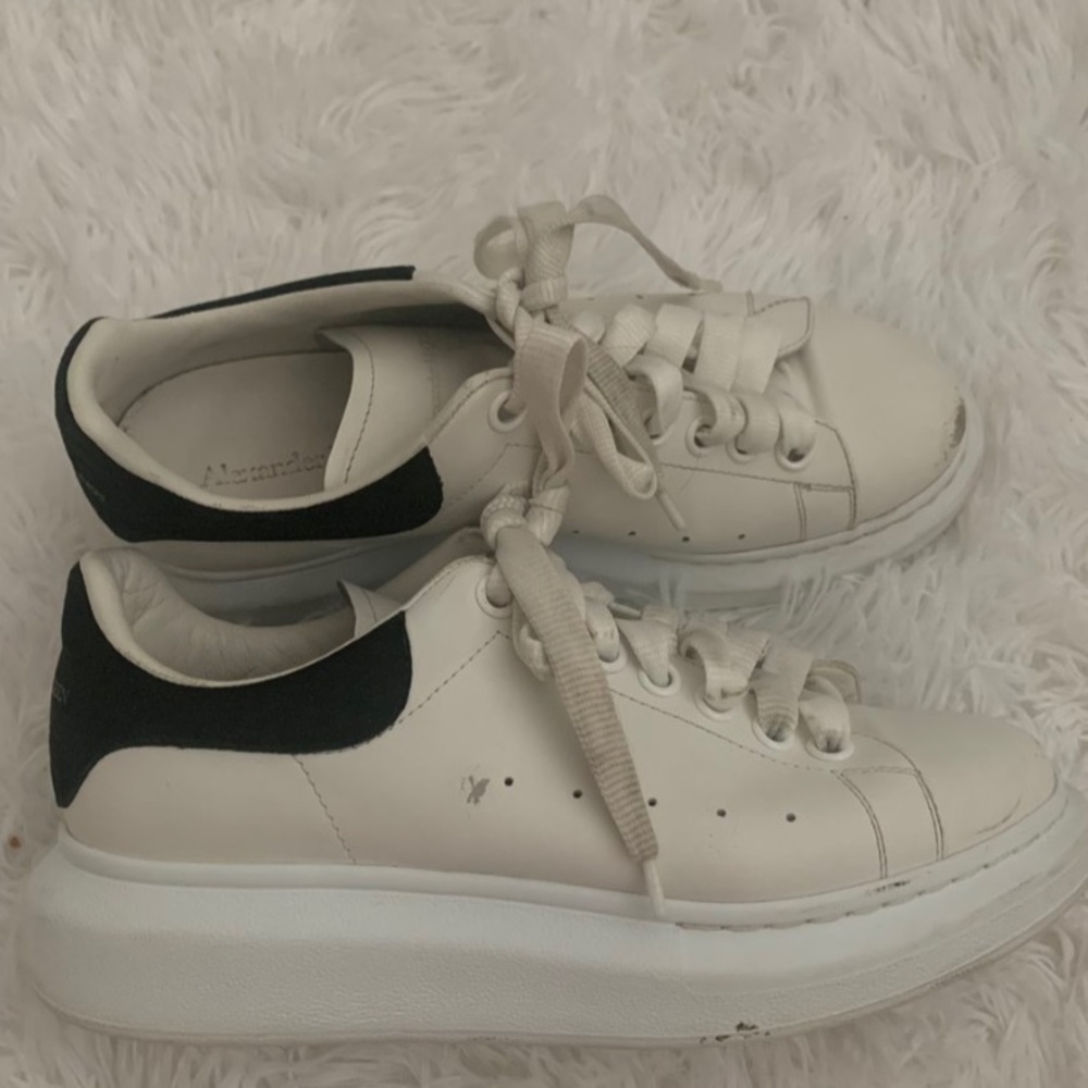 Alexander McQueen White and Black Sneakers